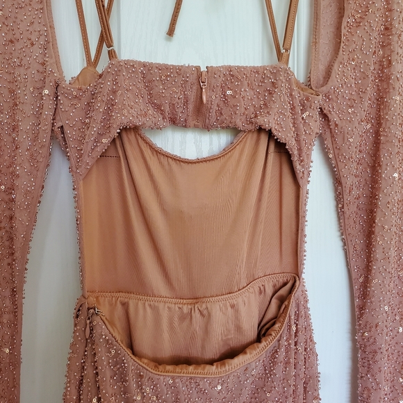 Oh Polly Dresses Oh Polly Champel Long Beaded Gown Poshmark